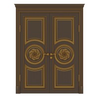   Подвійні двері з масиву вільхи Napoly 6. Photo 1